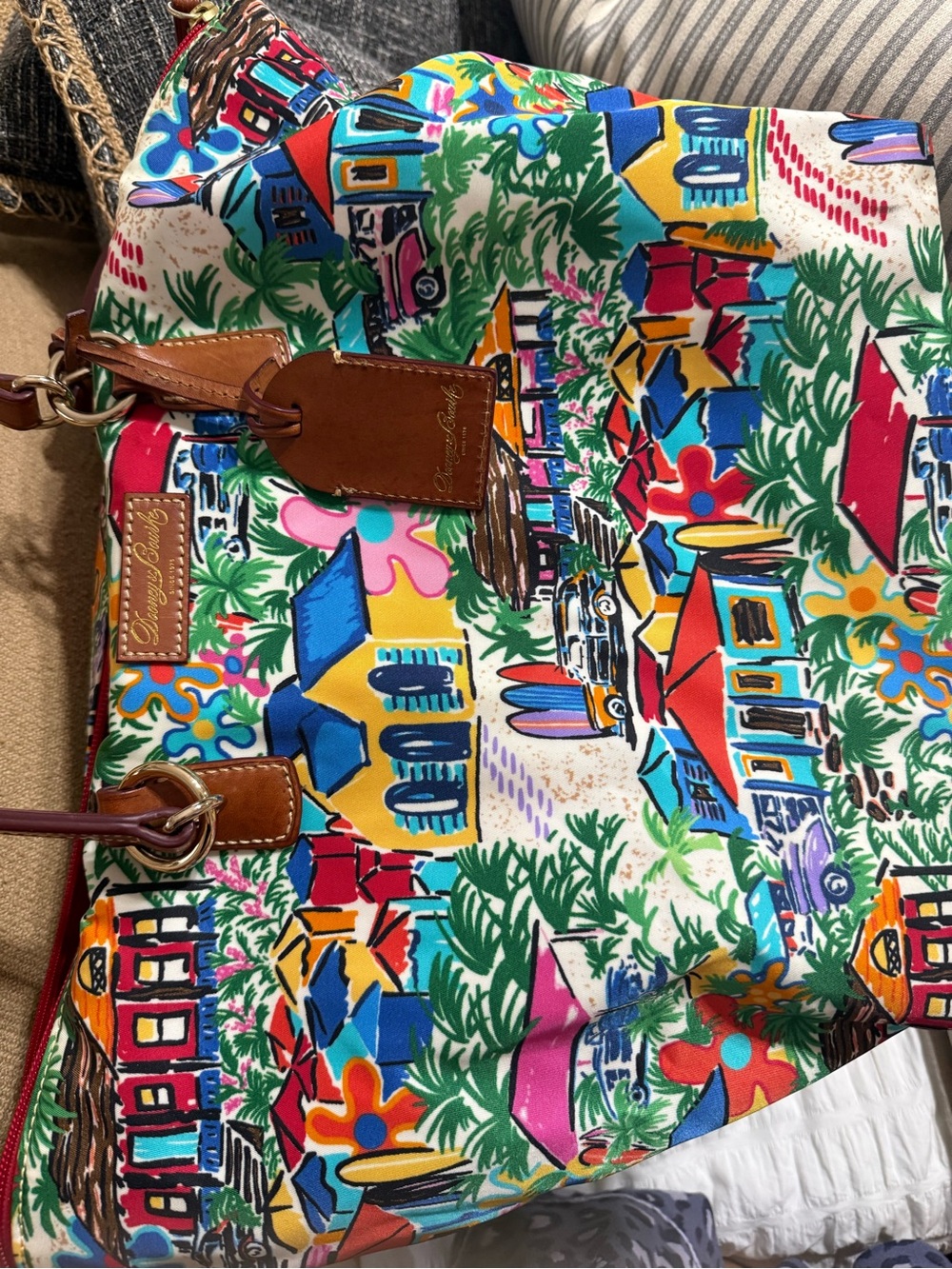 Dooney & Bourke Tropical Island Erica Shoulder Bag - Picture 9 of 10
